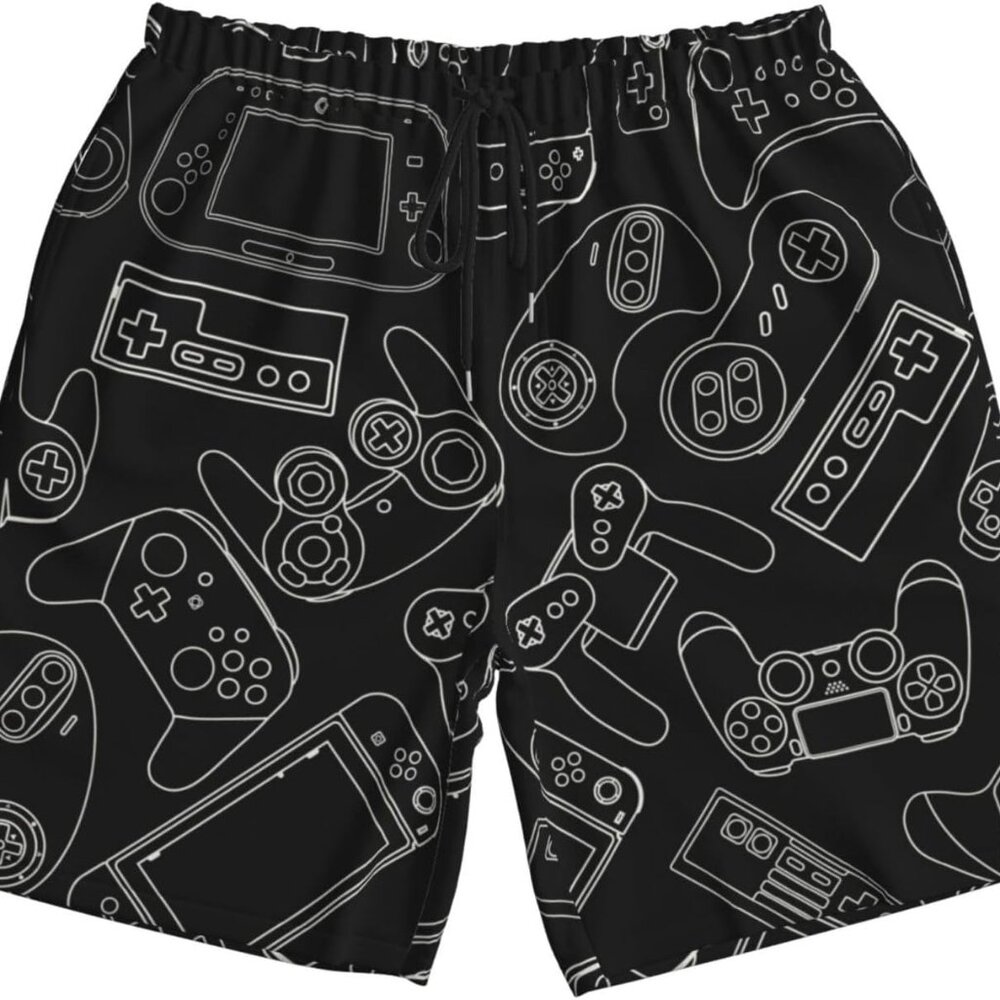 Game Mens Swim Trunks Quick Dry Swim Shorts with Mesh Lining Breathable Men's Be